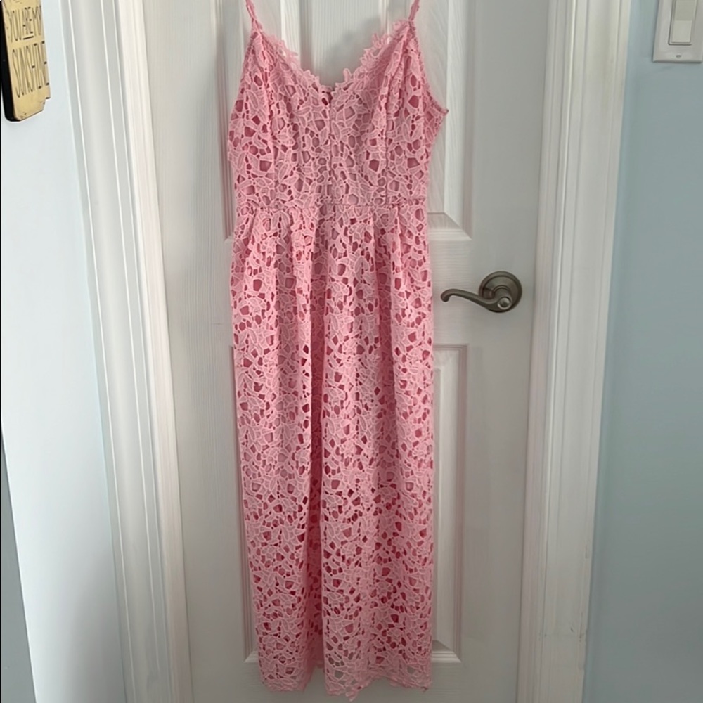 ASTR The Label Lace MIDI dress in rose